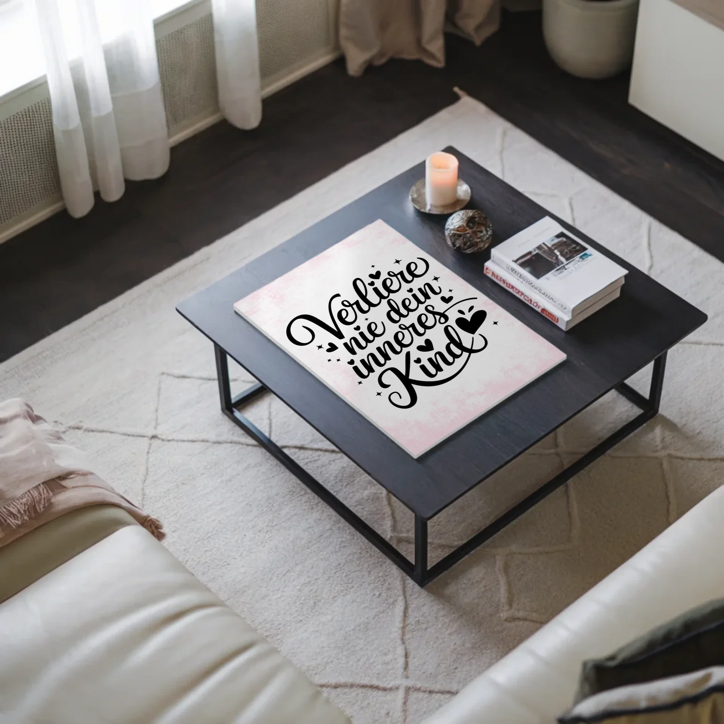 Spruch Fotoboard Magnet Wandbild Verliere nie dein Kind