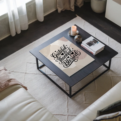 Magnet Poster Spruch Grateful Thankful Blessed Geschenk