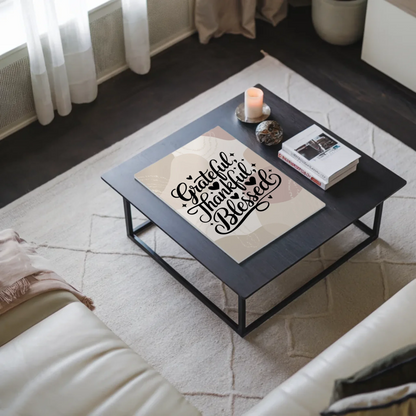 Magnet Poster Spruch Grateful Thankful Blessed Geschenk