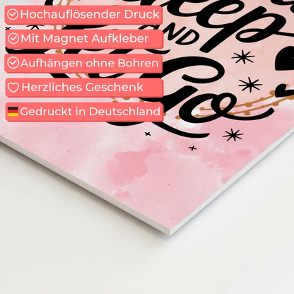 Magnet Poster Spruch Breathe Deep and Let Go Geschenk