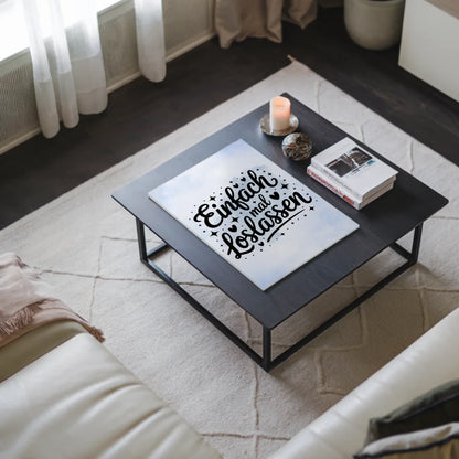 Sprüche Poster Magentisch - Einfach mal loslassen