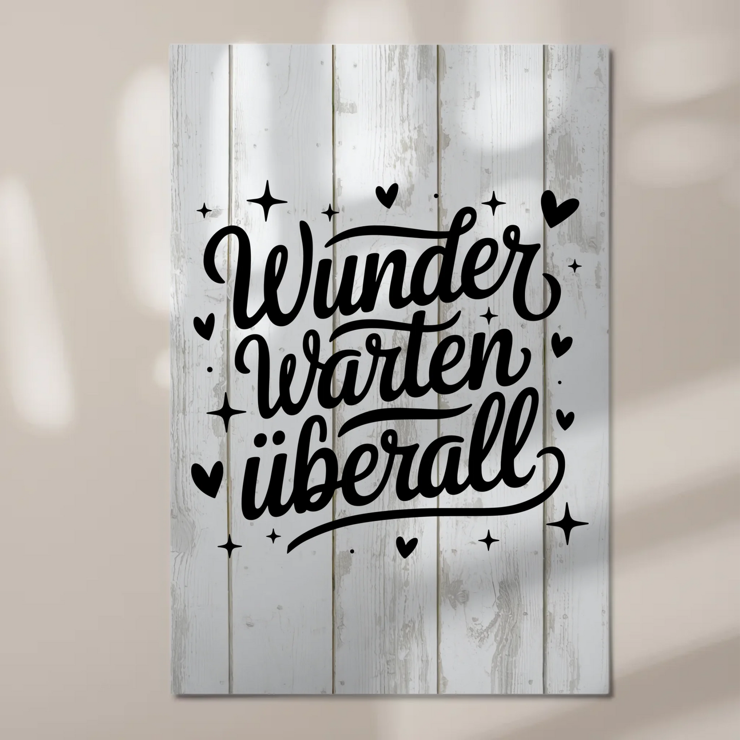 Sprüche Poster Magentisch Wunder warten überall Geschenk