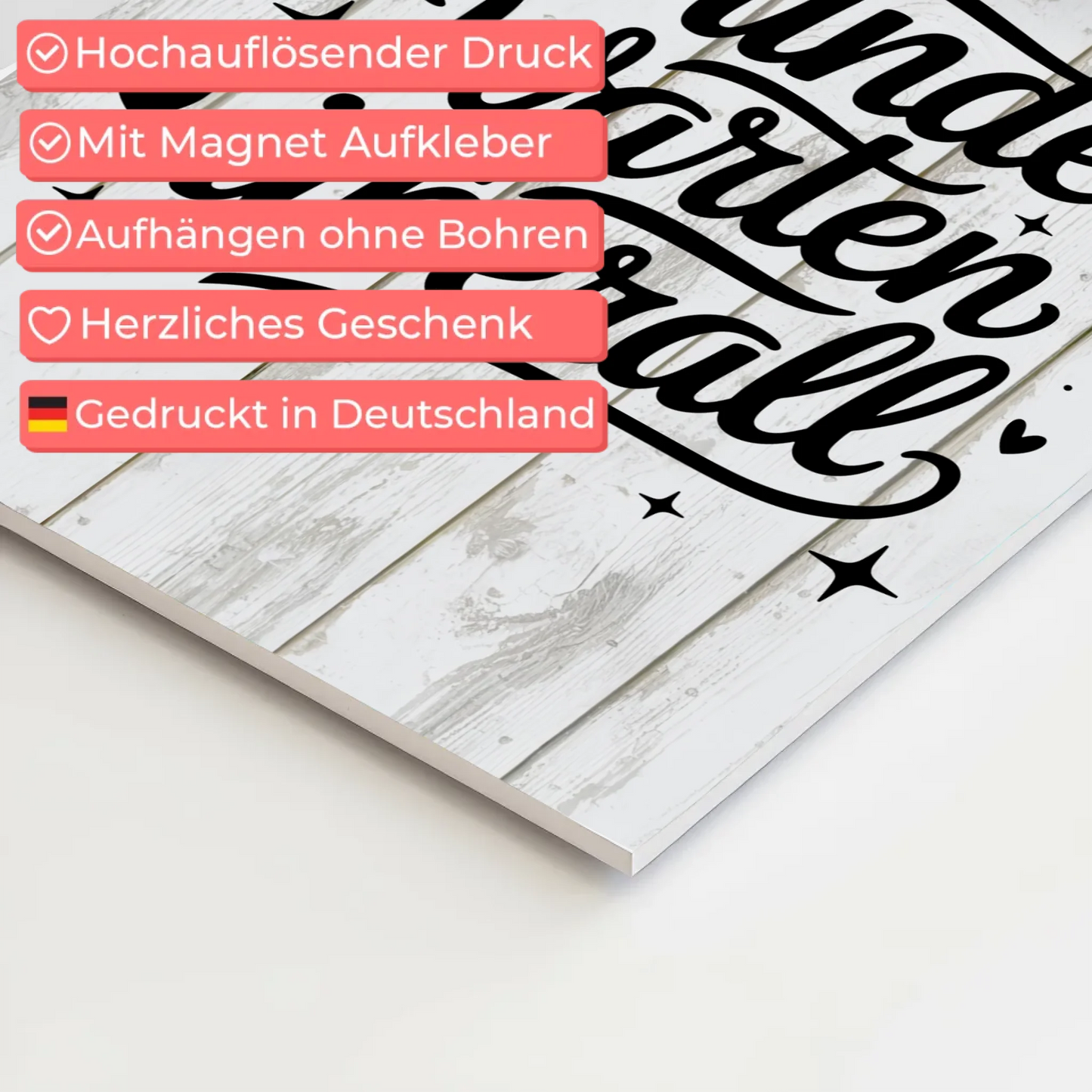 Sprüche Poster Magentisch Wunder warten überall Geschenk