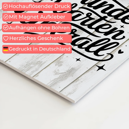 Sprüche Poster Magentisch Wunder warten überall Geschenk