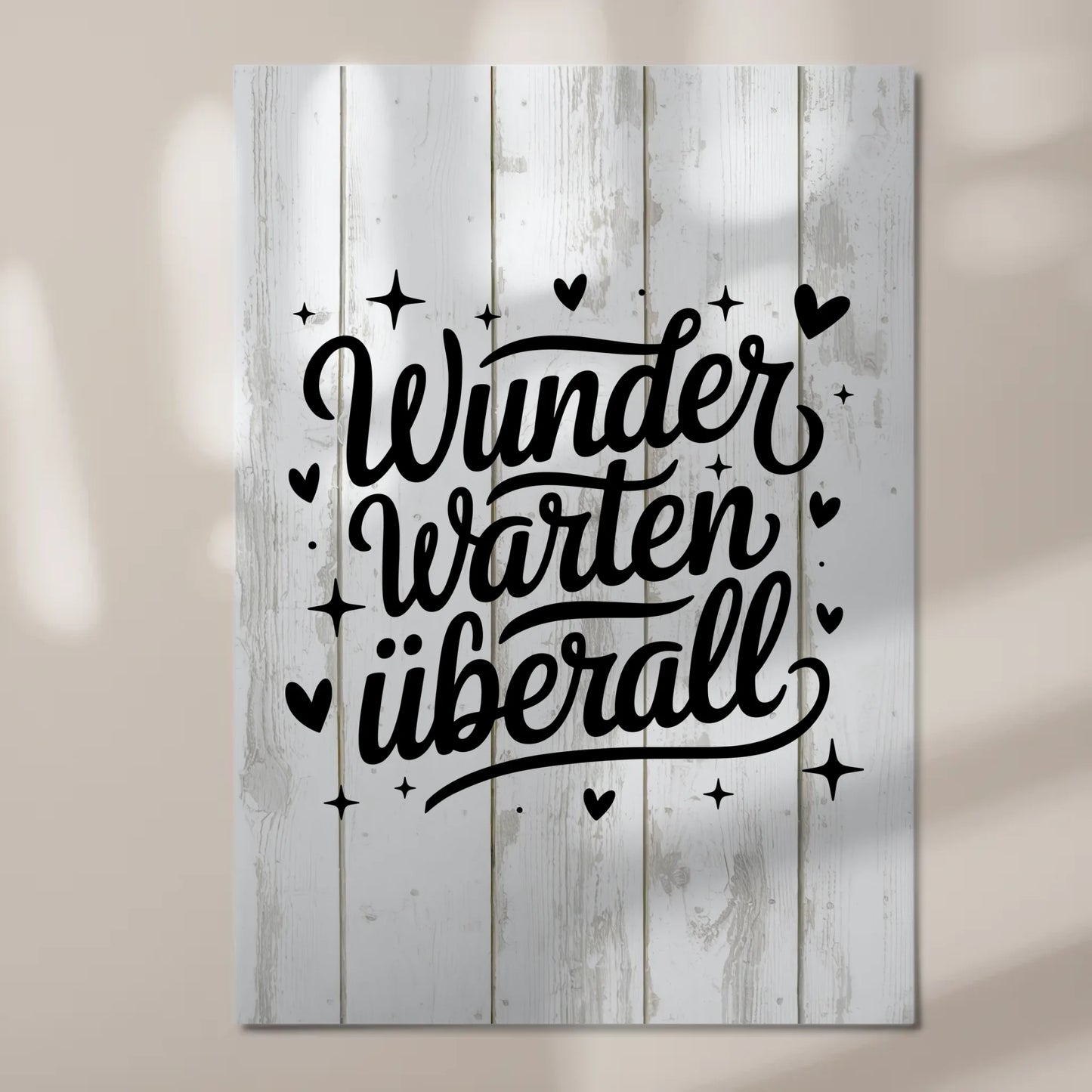 Sprüche Poster Magentisch Wunder warten überall Geschenk