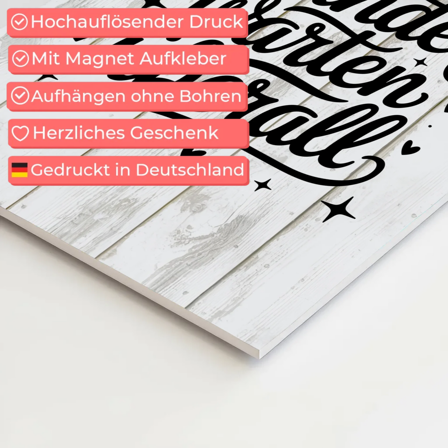 Sprüche Poster Magentisch Wunder warten überall Geschenk