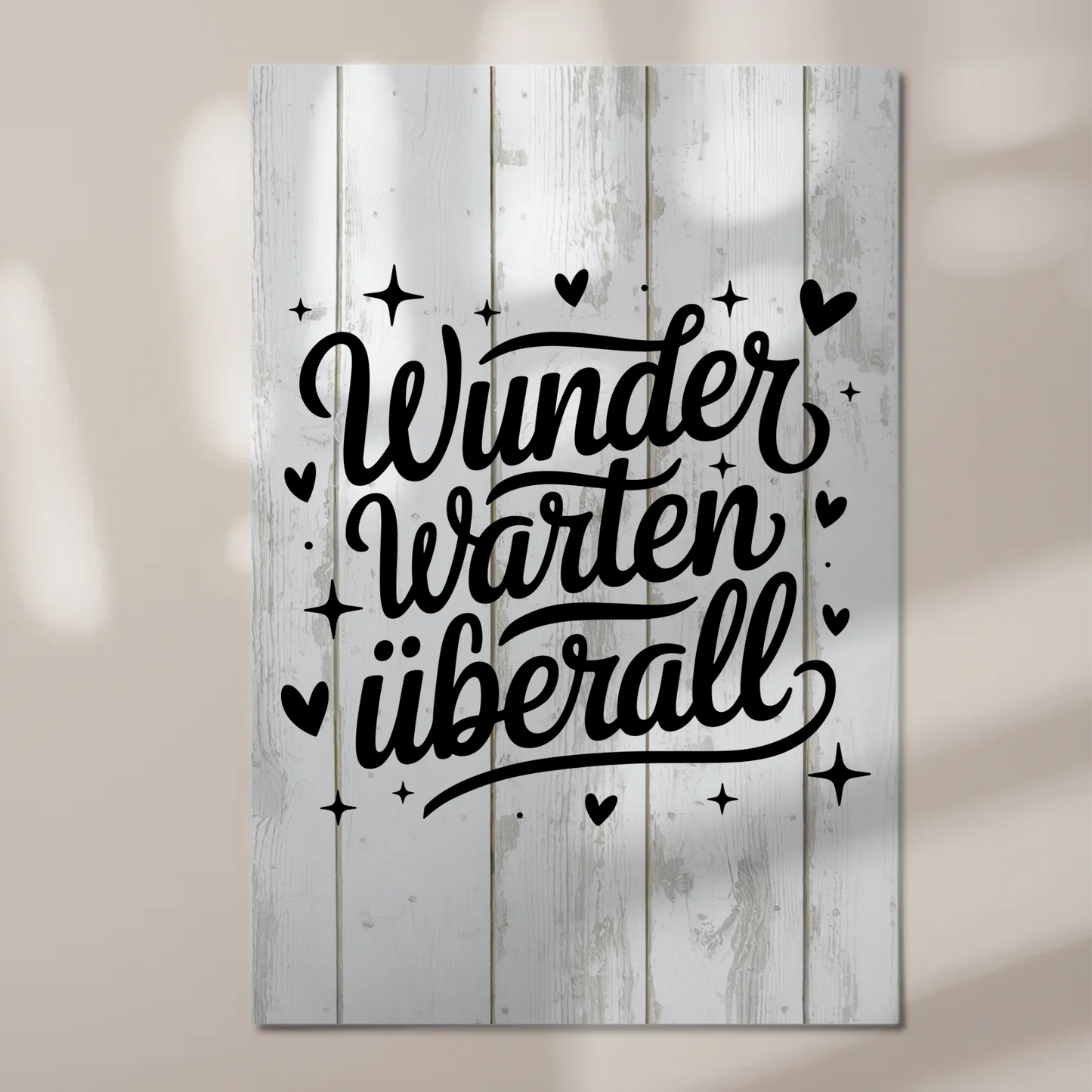 Sprüche Poster Magentisch Wunder warten überall Geschenk