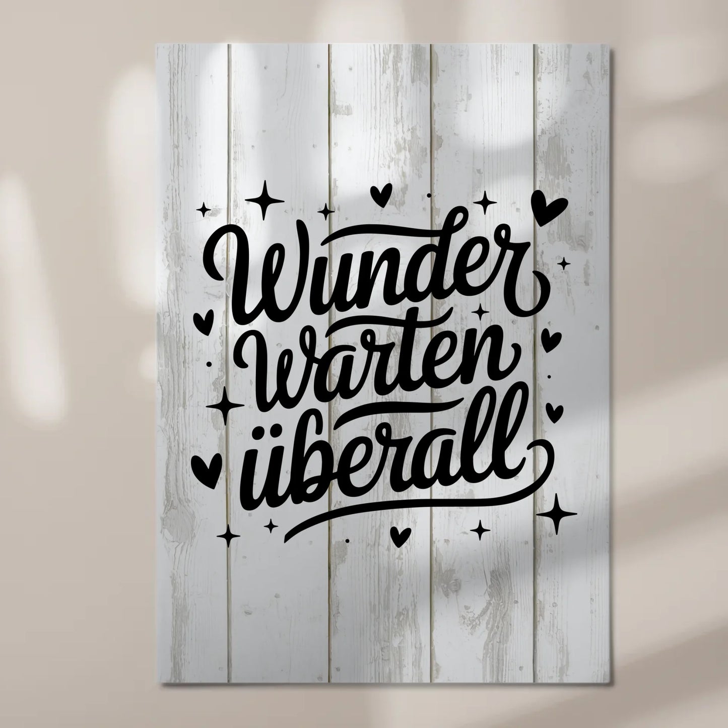 Sprüche Poster Magentisch Wunder warten überall Geschenk