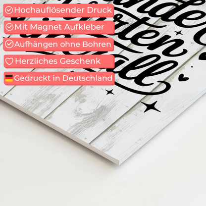 Sprüche Poster Magentisch Wunder warten überall Geschenk