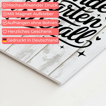 Sprüche Poster Magentisch Wunder warten überall Geschenk