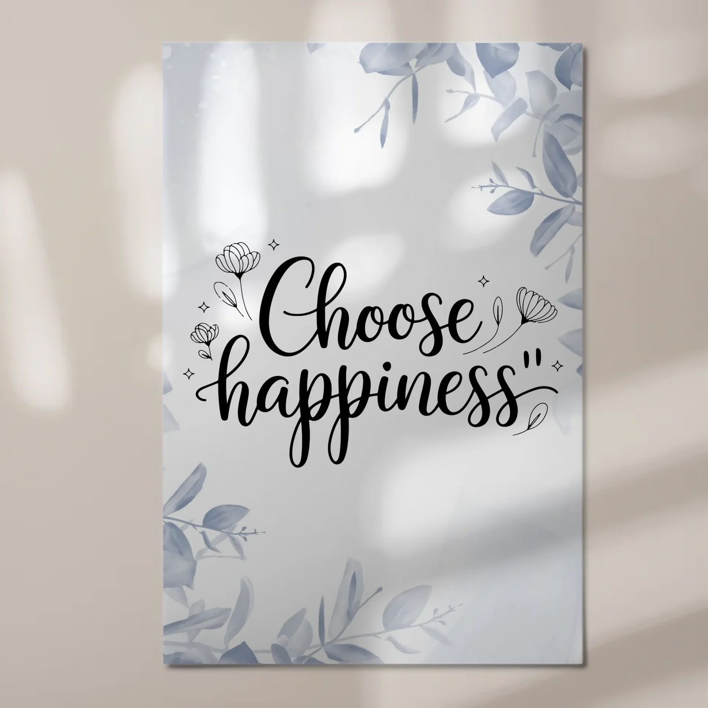 Magnet Poster Spruch Choose Happiness personalisiert