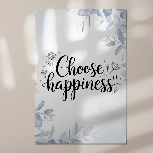 Magnet Poster Spruch Choose Happiness personalisiert