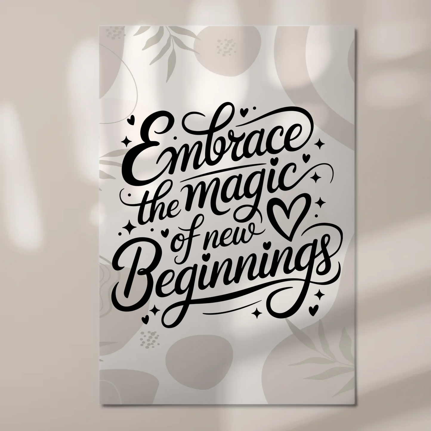 Spruch Fotoboard Magnet Wandbild Embrace the Magic