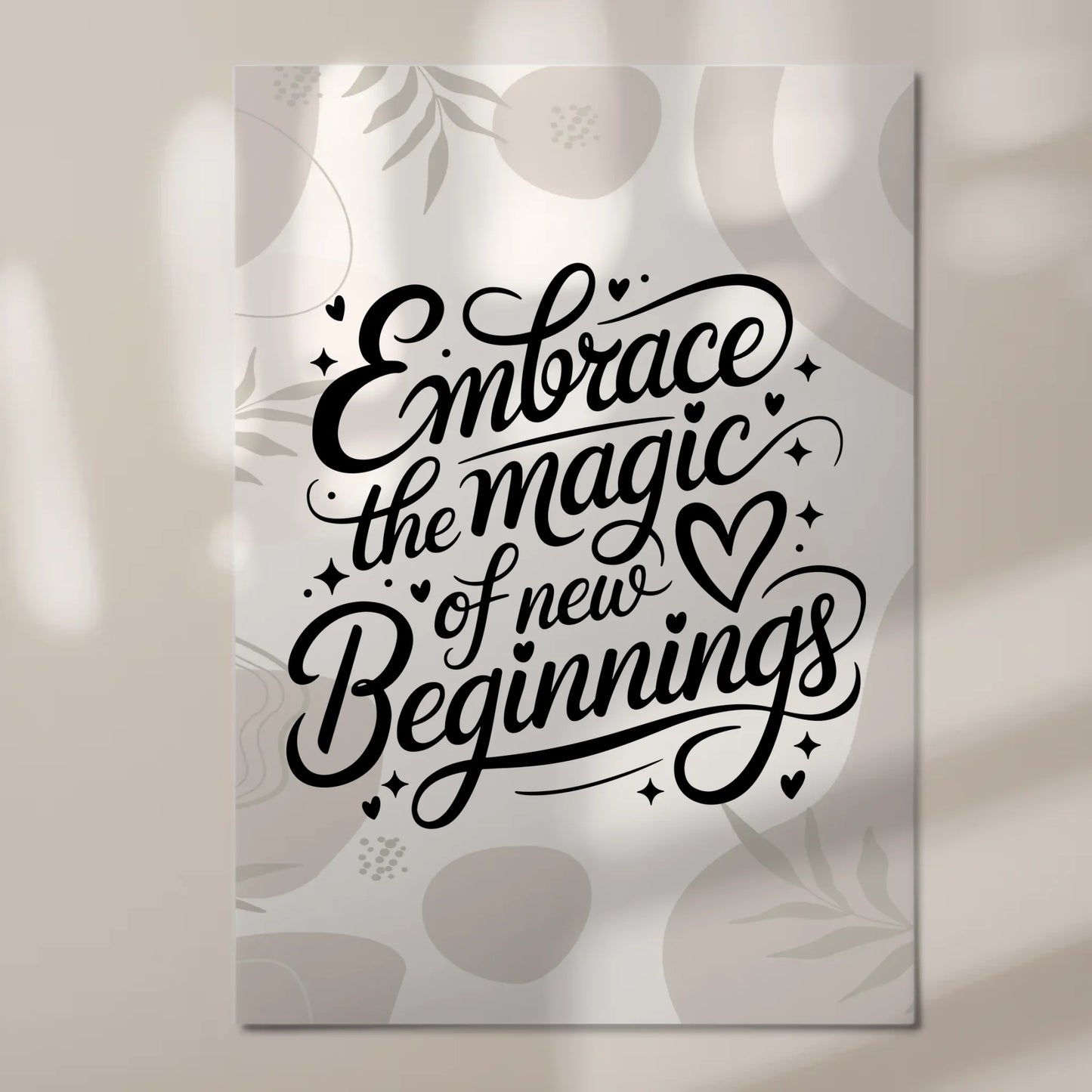 Spruch Fotoboard Magnet Wandbild Embrace the Magic