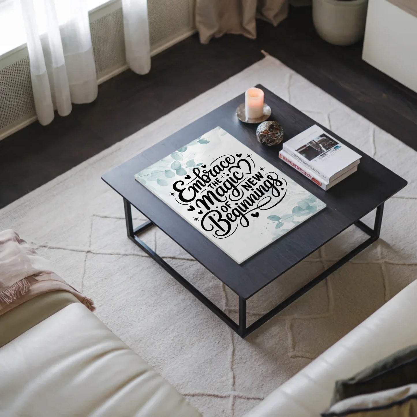 Sprüche Poster Magentisch Embrace the Magic of New Beginnings