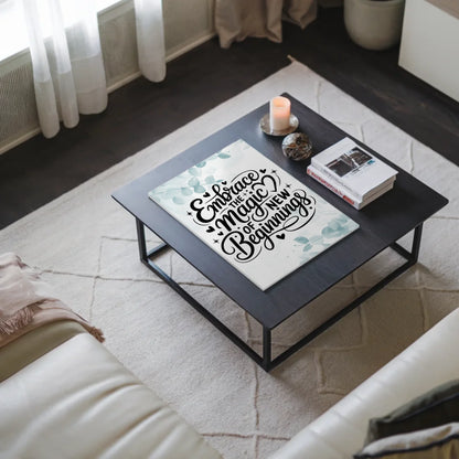 Sprüche Poster Magentisch Embrace the Magic of New Beginnings