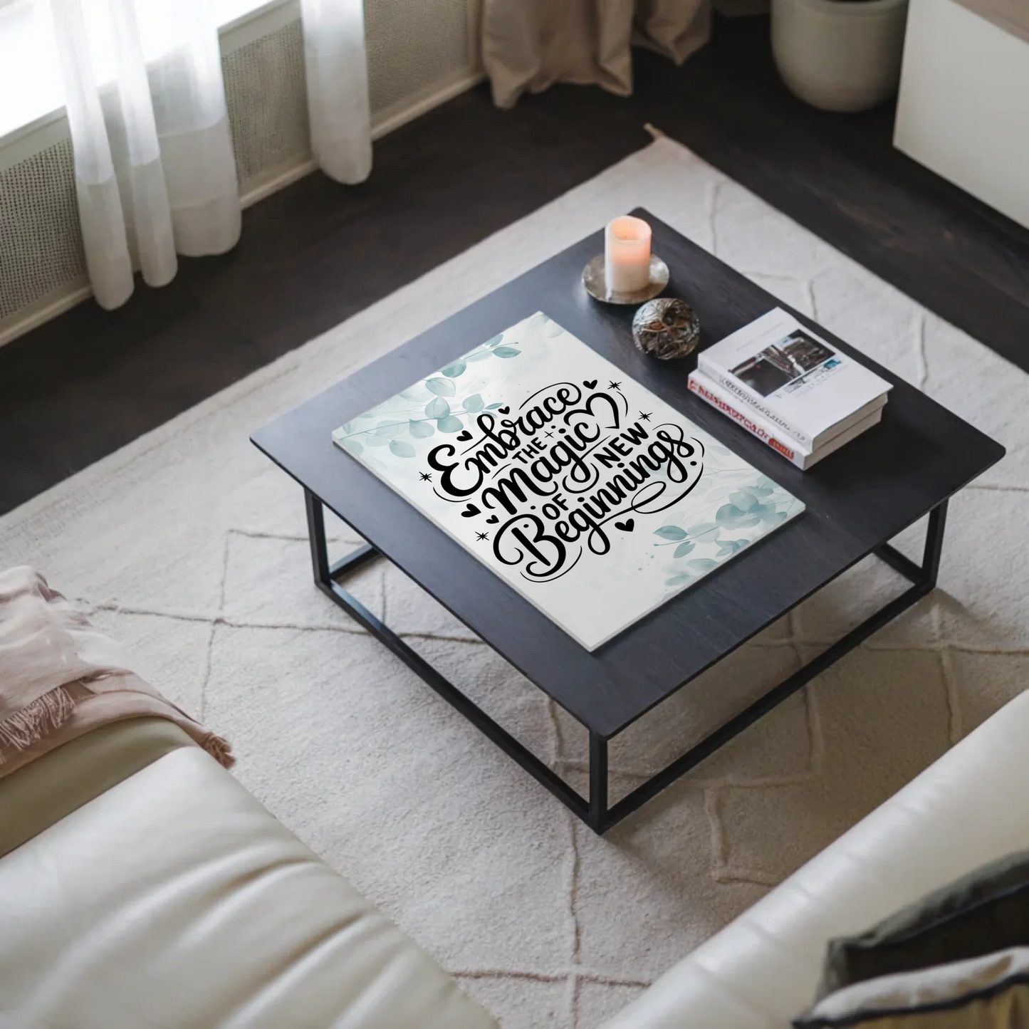 Sprüche Poster Magentisch Embrace the Magic of New Beginnings