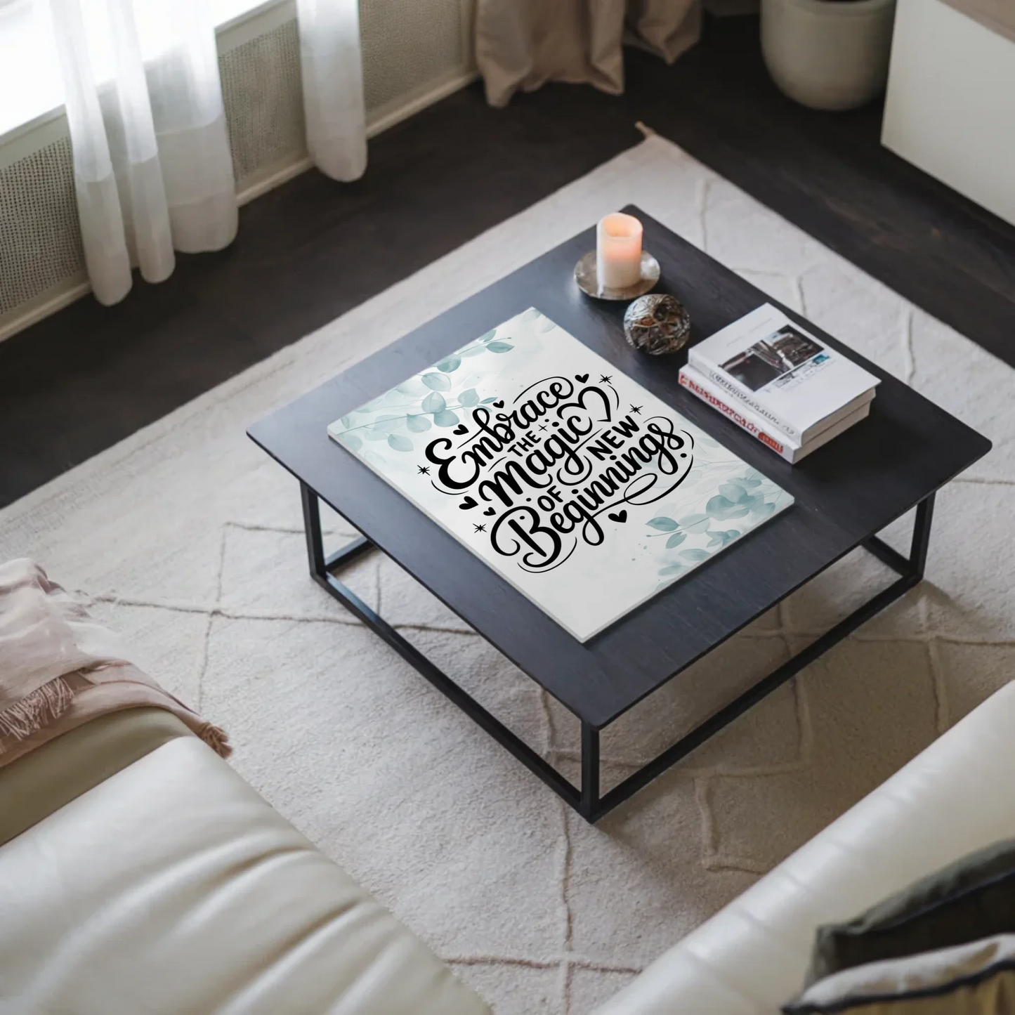 Sprüche Poster Magentisch Embrace the Magic of New Beginnings