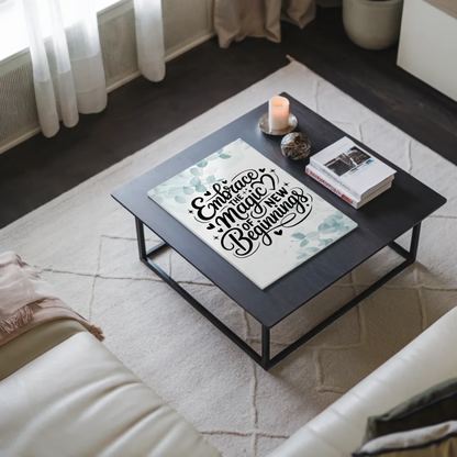 Sprüche Poster Magentisch Embrace the Magic of New Beginnings