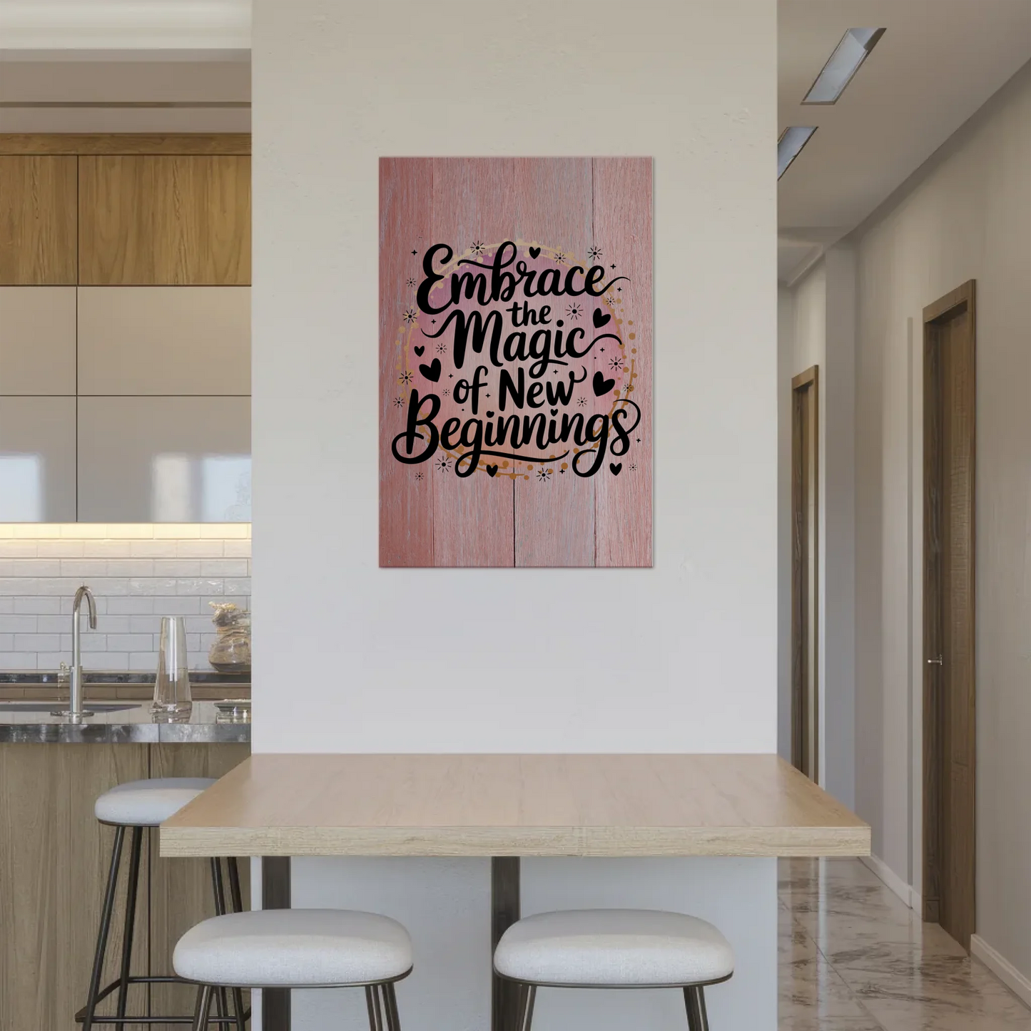 Magnet Poster mit Spruch Embrace the Magic of New Beginnings