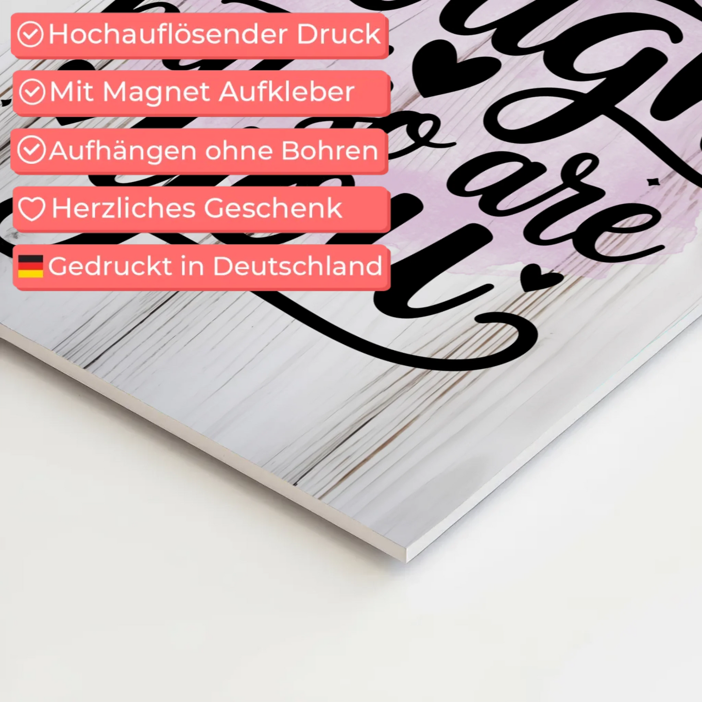 Magnet Poster Spruch Life is tough but so are you