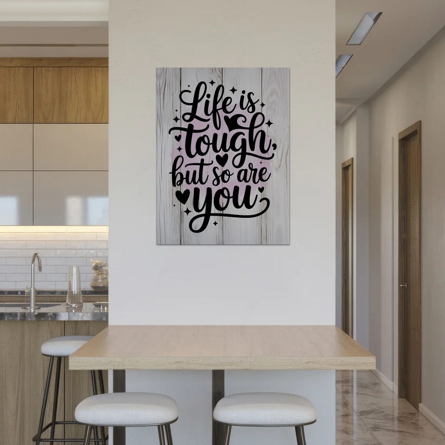 Magnet Poster Spruch Life is tough but so are you