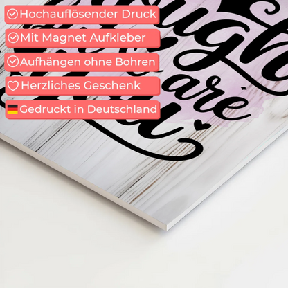 Magnet Poster Spruch Life is tough but so are you