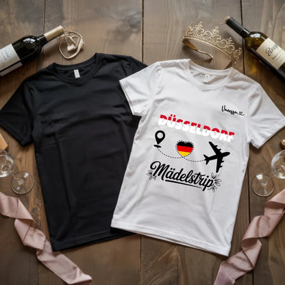 X.02.Schwarzes + Weißes T Shirt JGA Basic
