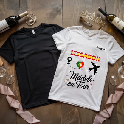 X.02.Schwarzes + Weißes T Shirt JGA Basic