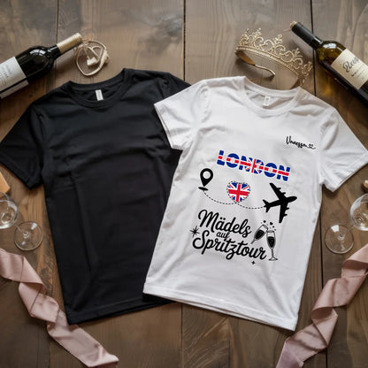 X.02.Schwarzes + Weißes T Shirt JGA Basic