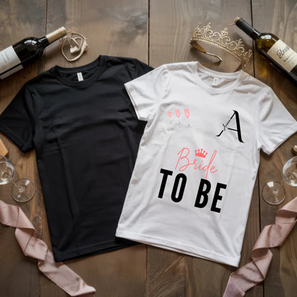 X.02.Schwarzes + Weißes T Shirt JGA Basic