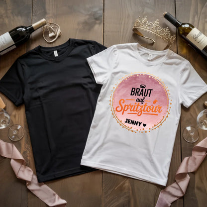 X.02.Schwarzes + Weißes T Shirt JGA Basic