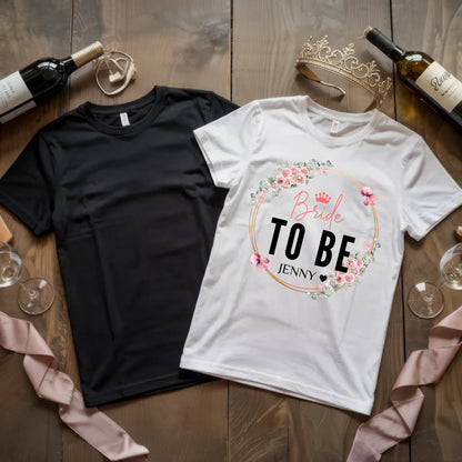 X.02.Schwarzes + Weißes T Shirt JGA Basic