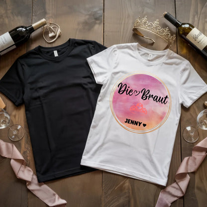 X.02.Schwarzes + Weißes T Shirt JGA Basic