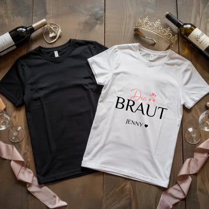 X.02.Schwarzes + Weißes T Shirt JGA Basic