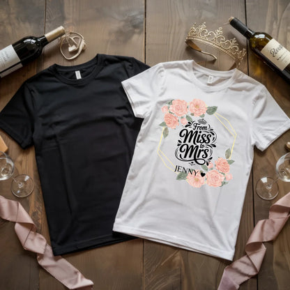 X.02.Schwarzes + Weißes T Shirt JGA Basic