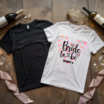 X.02.Schwarzes + Weißes T Shirt JGA Basic