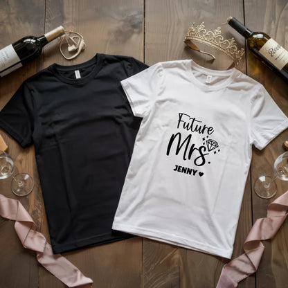 X.02.Schwarzes + Weißes T Shirt JGA Basic