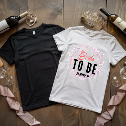 X.02.Schwarzes + Weißes T Shirt JGA Basic