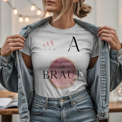 W.03.Damen-T-Shirt-Mockup-Basic HELL mit Jeansjacke