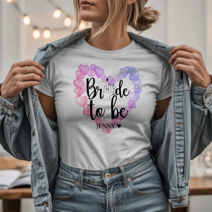 W.03.Damen-T-Shirt-Mockup-Basic HELL mit Jeansjacke