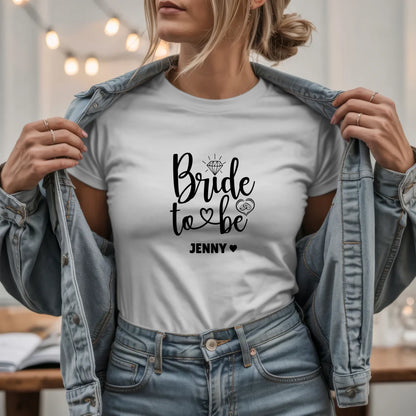 W.03.Damen-T-Shirt-Mockup-Basic HELL mit Jeansjacke