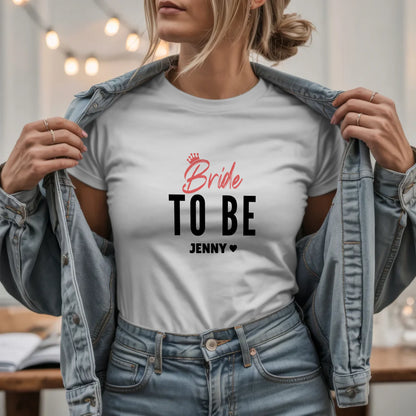 W.03.Damen-T-Shirt-Mockup-Basic HELL mit Jeansjacke