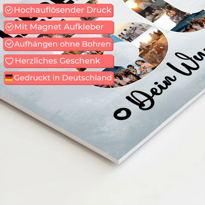 Magnet Poster mit Wunschtext 50 Geburtstag Papa