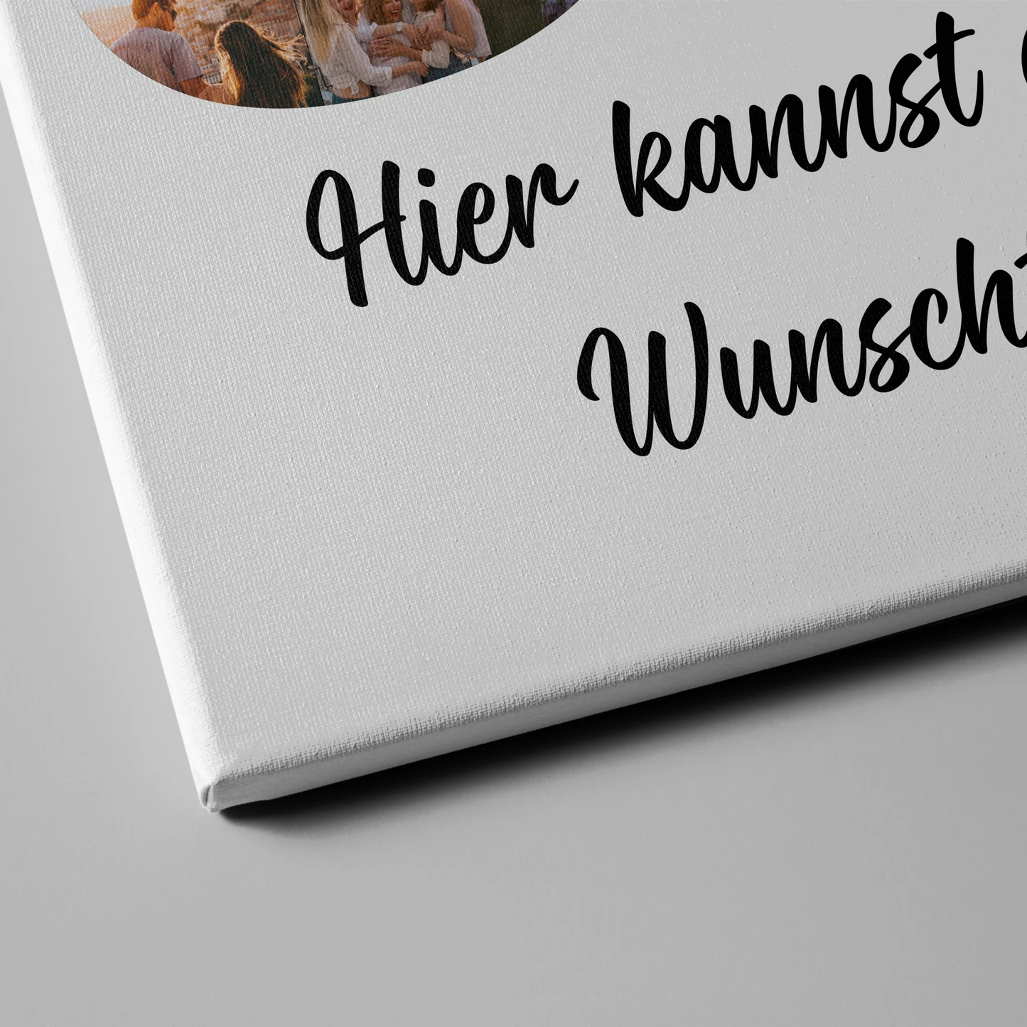 Personalisierte Fotoleinwand Wunschtext zum 80 Geburtstag Ehrentag