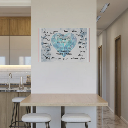 Fotoboard Hochzeit Herzlich Willkommen Blue Diamond