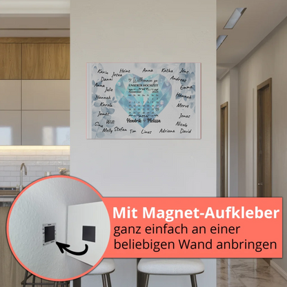 Fotoboard Hochzeit Herzlich Willkommen Blue Diamond