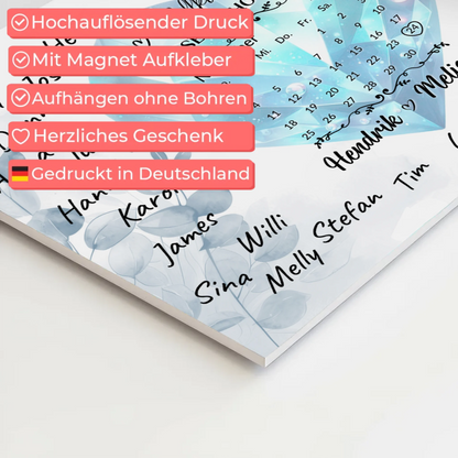 Fotoboard Hochzeit Herzlich Willkommen Blue Diamond