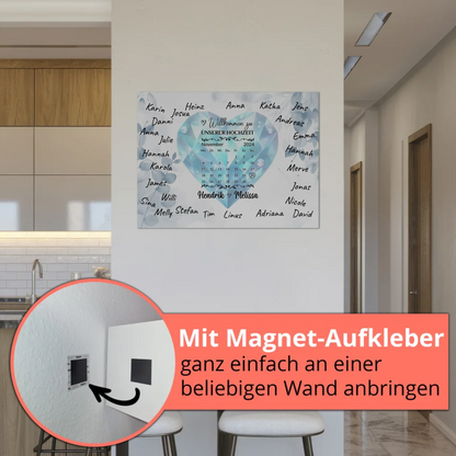 Fotoboard Hochzeit Herzlich Willkommen Blue Diamond