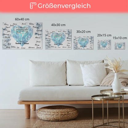 Fotoboard Hochzeit Herzlich Willkommen Blue Diamond